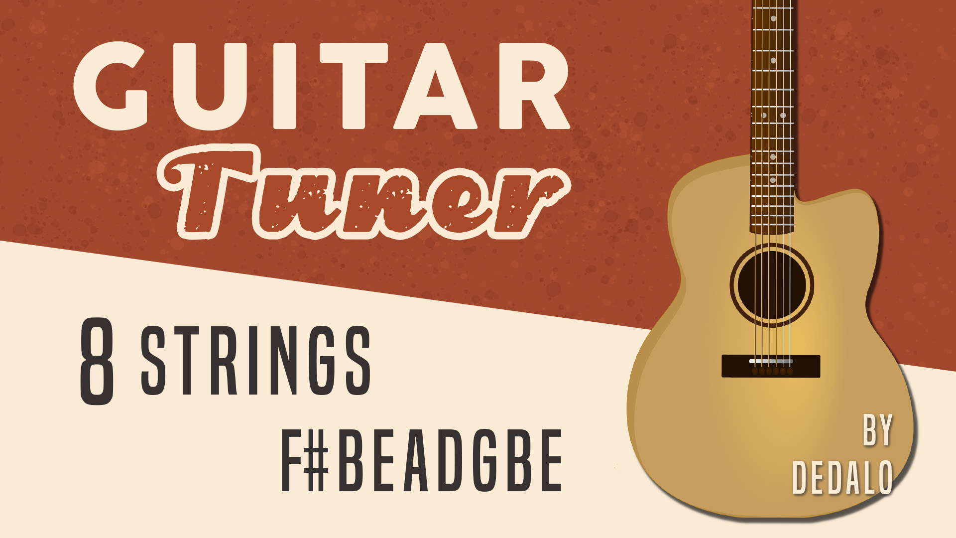 Guitar Tuner F#BEADGBE - 8 Strings
